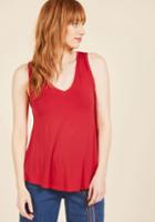 Modcloth Endless Possibilities Tank Top In Cherry
