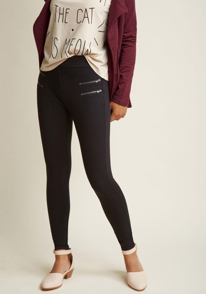 Modcloth Around-town Allure Ponte Pants In L