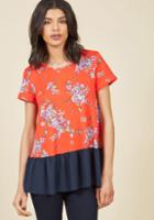  Easygoing Places Knit Top In Red In 3x