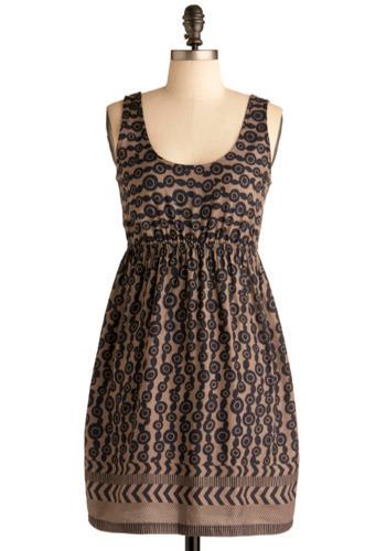 Moving Target Dress In Umber