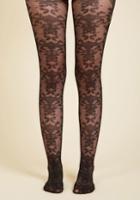 Modcloth Ornate Got The Time Tights