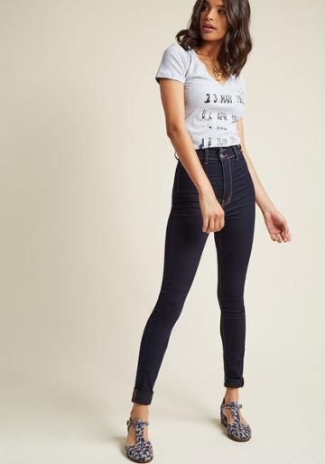Modcloth On A Roller Derby Jeans In 28