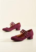  All Tapped Out Mary Jane Heel In Burgundy In 6