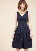  Culminate In Charm Midi Dress In Navy In Xxs