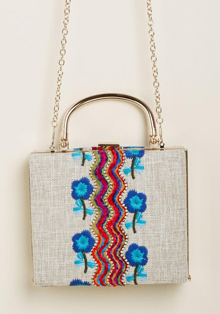 Modcloth Eclectic Icon Embroidered Bag