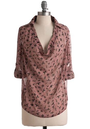 Modcloth Try Out Your Wings Top