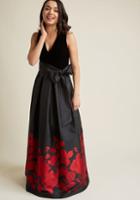 Elizaj Eliza J Velvet Maxi Dress With Pockets In 2