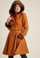Modcloth Forecast Fab Fit And Flare Coat In 8 (uk)