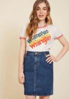  Wrangler Radiant Ringer T-shirt In Rainbow In M