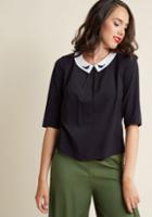 Sugarhillboutique Sugarhill Boutique Just The Jay It Is Collared Top In 14 (uk)