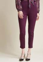 Modcloth You Raise A Good Ponte Pants In Purple In Xs