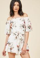  Lead With Leisure Floral Romper In M