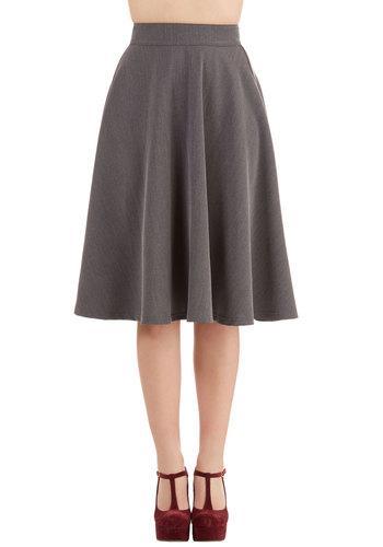 Rocksteadysteadyclothingin Bugle Joy Skirt In Grey
