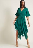 Modcloth Talented Gallery Director Midi Dress In Jade In Xs