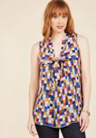  Miami Moments Sleeveless Top In Mosaic In Xs