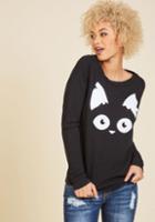 Modcloth Are Mew Afraid Of The Dark? Pullover