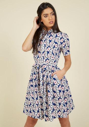  Ace Of Smarts Shirt Dress In Xxs
