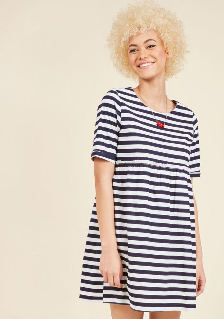  Perfected With Playfulness Cotton Dress In Xs