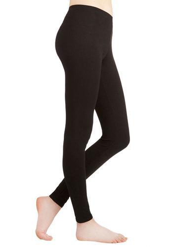 Insanity Laid-back Lounging Leggings In Black From Modcloth