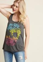 Modcloth Brainy Bouquet Tank Top In 4x