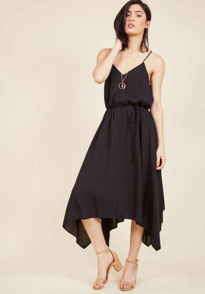  Two Ways, All Day Midi Dress In Black In 3x