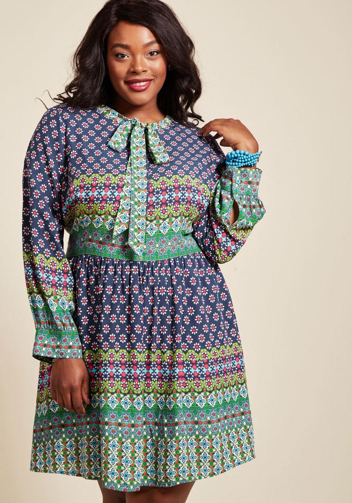 Modcloth Most Delightful To Date Shirt Dress