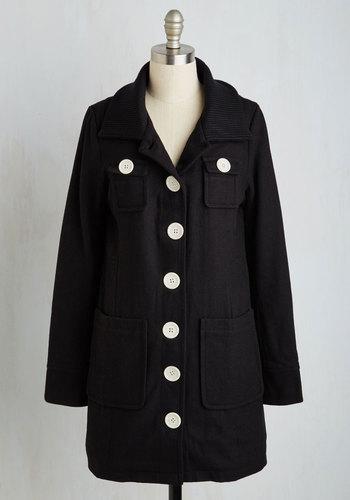 Lovedove Deja Brew Coat In Black