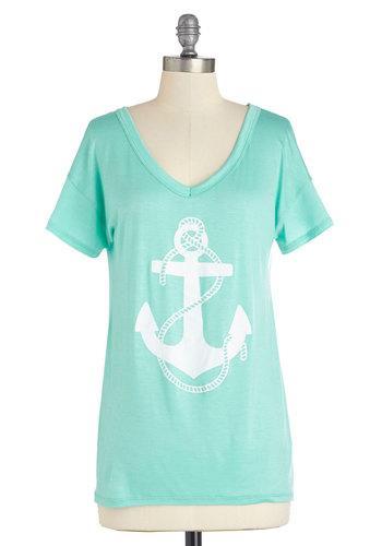Sweet Claire Inc. My Coeur, My Anchor Tee From Modcloth