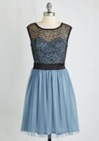 Mysticfashion Starlet's Web Dress In Dusty Blue