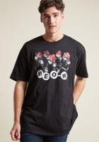 Modcloth The Meow, The Synth, The Legend Men's Graphic Tee In Xxl