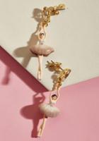 Lesnereides Les Nereides Posh Pirouette Earrings In Mauve