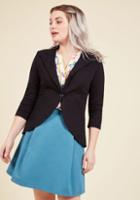 Modcloth Fine And Sandy Blazer In Noir