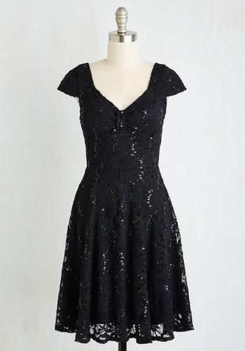 Yellowstar Cask Party Dress In Noir