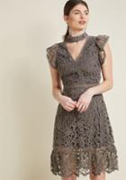 Modcloth Recognized Refinement Lace Dress In Xs