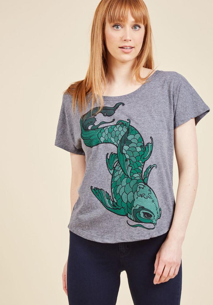 Modcloth Unbridled Koi T-shirt