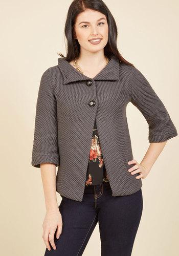  Corner Coffee Shop Cardigan In Stone In L