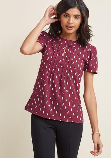 Modcloth Yard Work And Dedication Top In Penguins In 16 (uk)