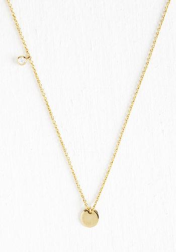 Anaaccessoriesinc Delicate Details Necklace In Circle