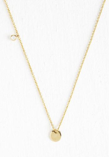 Anaaccessoriesinc Delicate Details Necklace In Circle