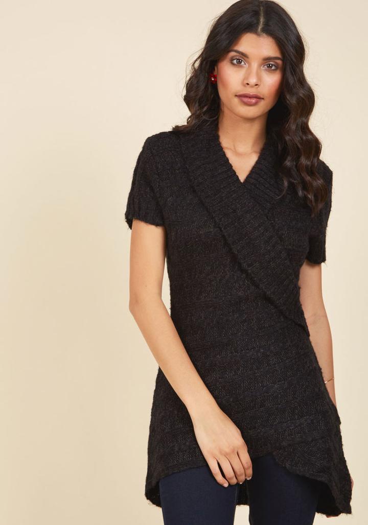 Modcloth The Layer The Land Sweater In Pepper