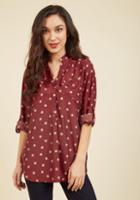 Modcloth Hosting For The Weekend Tunic In Merlot