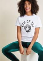 Modcloth Thrill Of The Style Graphic Tee In L