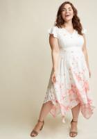 Modcloth Symphonically Sweet Floral Midi Dress In 1x