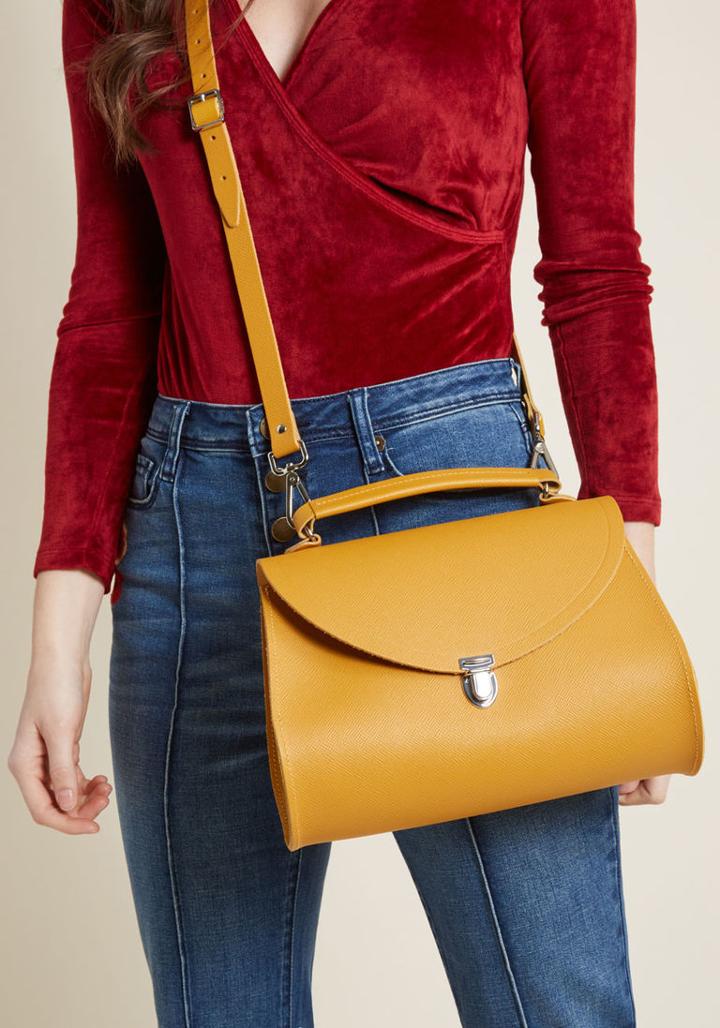 Thecambridgesatchelcompany The Cambridge Satchel Company Poppy Bag In Mustard - 11