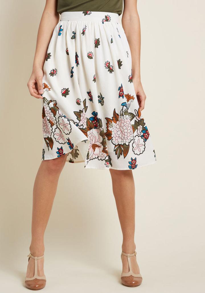 Modcloth Built For Brilliance A-line Skirt In 2x