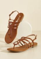  Uniquely Yours Sandal In Caramel In 6.5