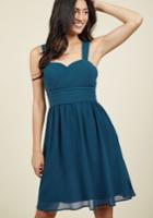  Blissful Vision A-line Dress In Sapphire In S