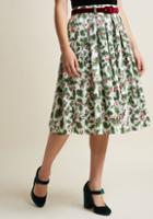 Hellbunny Hell Bunny Holly Gee Whiz A-line Midi Skirt In S