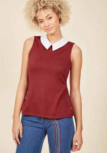  Declare And Contrast Sweater In Wine In Xxs