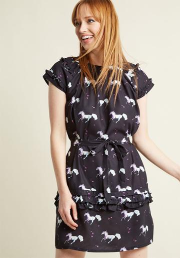 Modcloth Not One To Myth Shift Dress